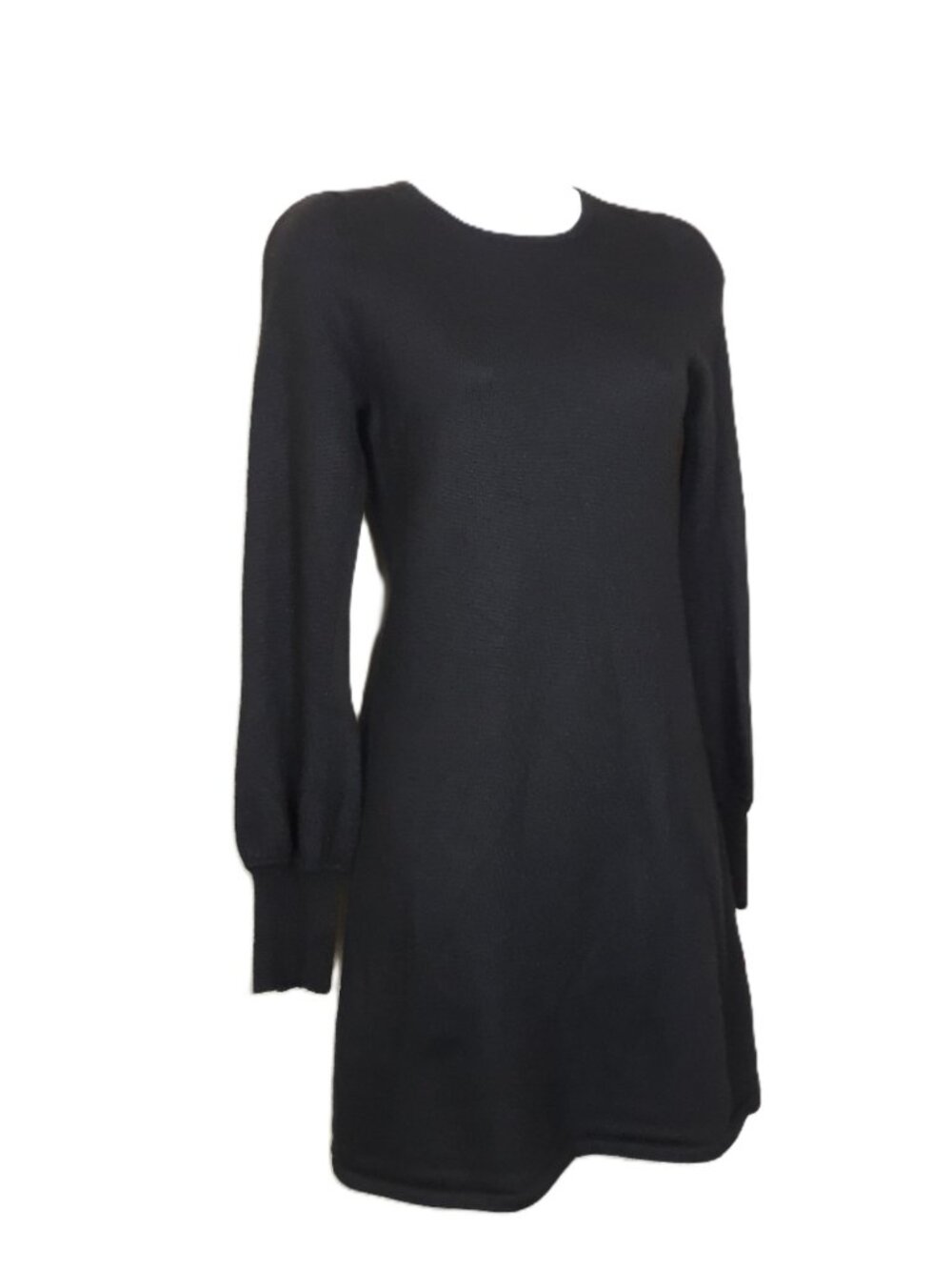 Tania Black Cashmere/Silk Sweater Knit Dress XS Long Sleeves - Picture 2 of 7